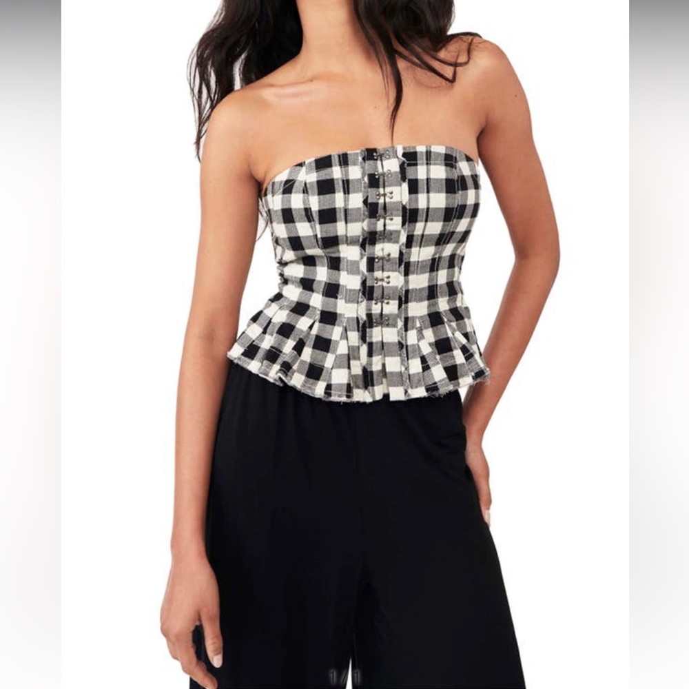 ***SOLD***Free People Lights Out Corset Top - Picture 4 of 17